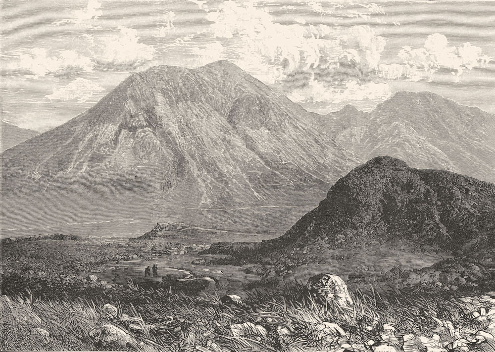 SCOTLAND. Marscow from Scuir-Na-Gillean c1886 old antique print picture